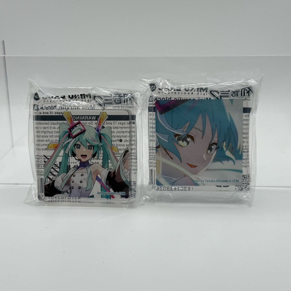 Round 1 Exclusive Hatsune Miku Expo 10th Anniversary Acrylic Mini Block Set